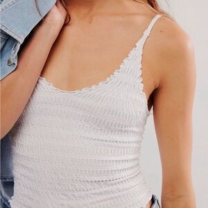 Intimately Free People Pucker Up Seamless Cami White M/L NWT